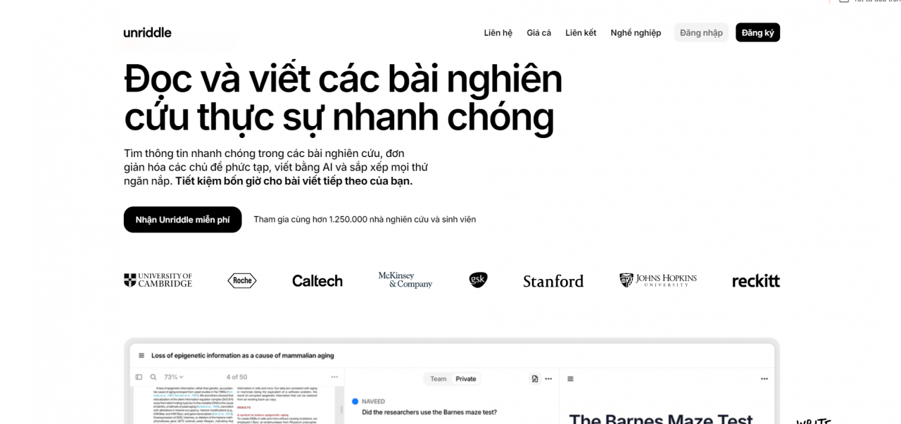 Giới thiệu về Unriddle AI