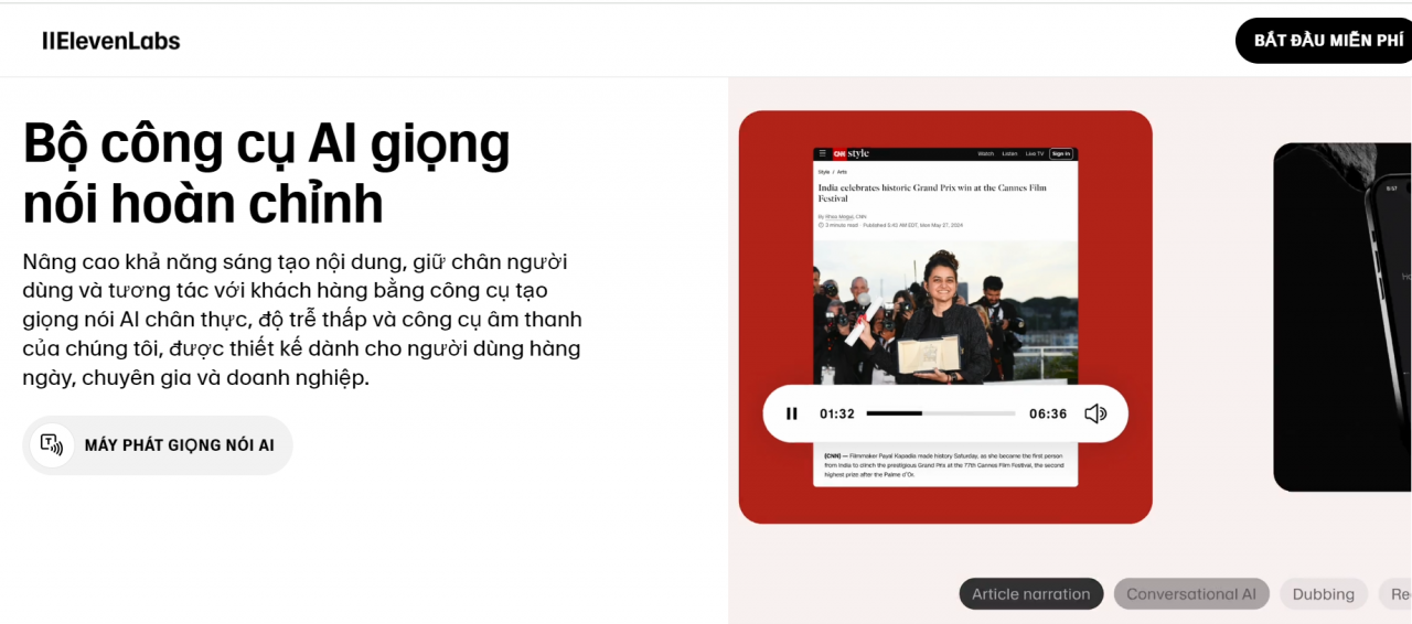 Lý do lựa chọn Elevenlabs AI
