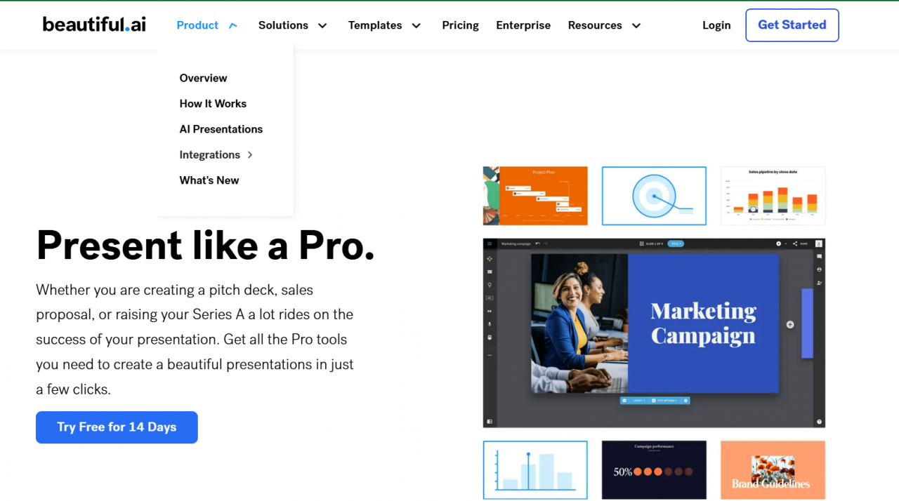 Tài khoản Beautiful AI Pro - Tạo Slide Powerpoint thuyết trình