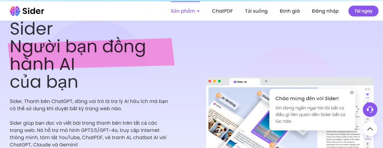 Tìm hiểu Sider AI