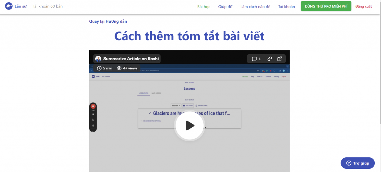 Tính năng nổi bật của Roshi AI Pro