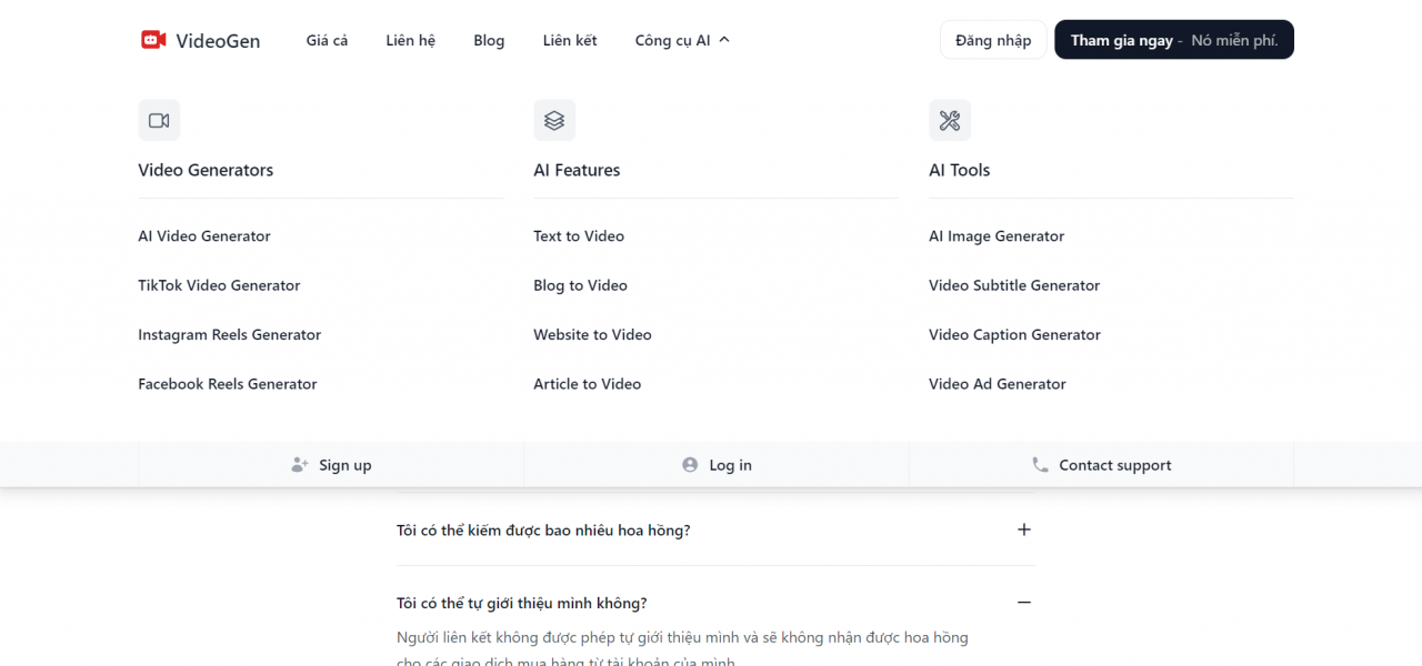 Tính năng nổi bật của VideoGen AI